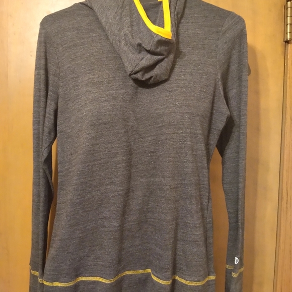 Holloway Aggies Large Cotton Yellow Gray long sleeve hoodie Tshirt - Picture 2 of 3